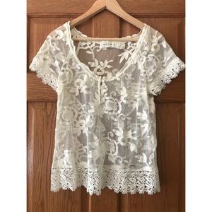 Embroidered Lace Top